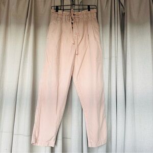 SOLD Free People Pink Pleated High-Waisted Trouser